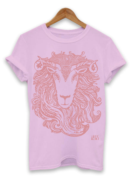 Aries | Womens T-shirt | Regular Fit | Pink