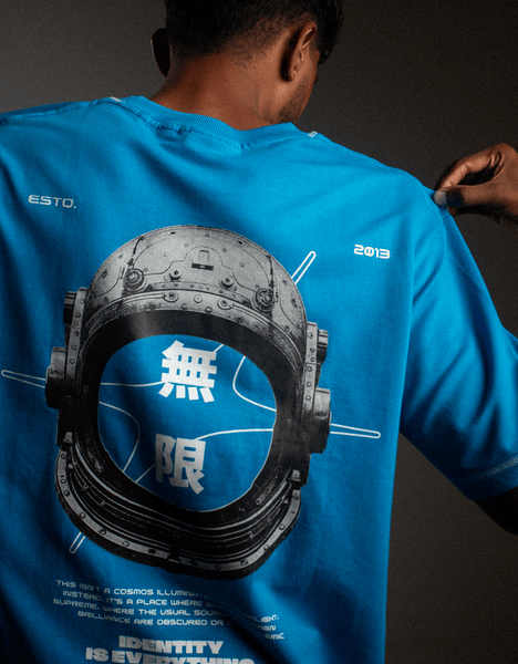 Astro | Identity Is Everything | Oversized T-shirt| Blue