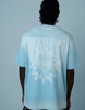Aura light blue oversized identity tshirt by angi clothing