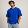 blue oversized plain t-shirt
