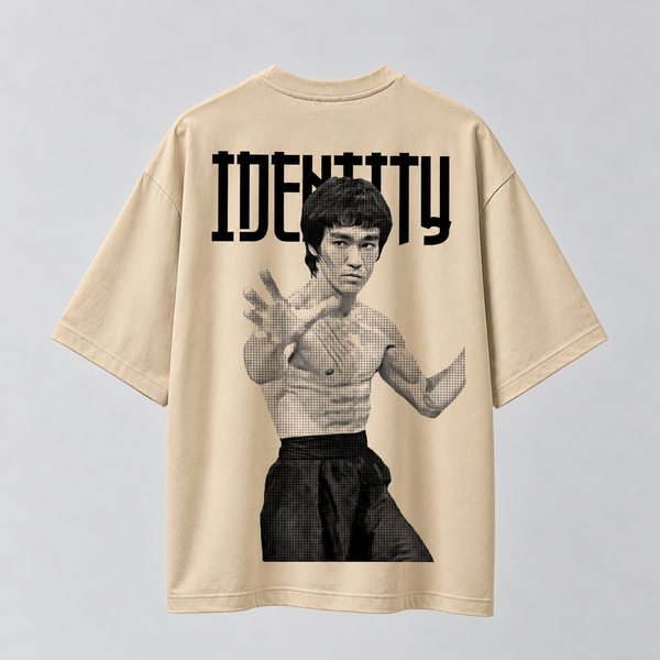 Bruce Lee  | Oversized T-shirt | DTF Print | Beige