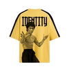 oversized yellow tshirt with bruce lee print 