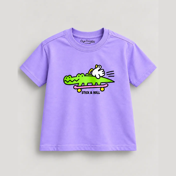 Crocs | Kids Oversized T-shirt | Lavender