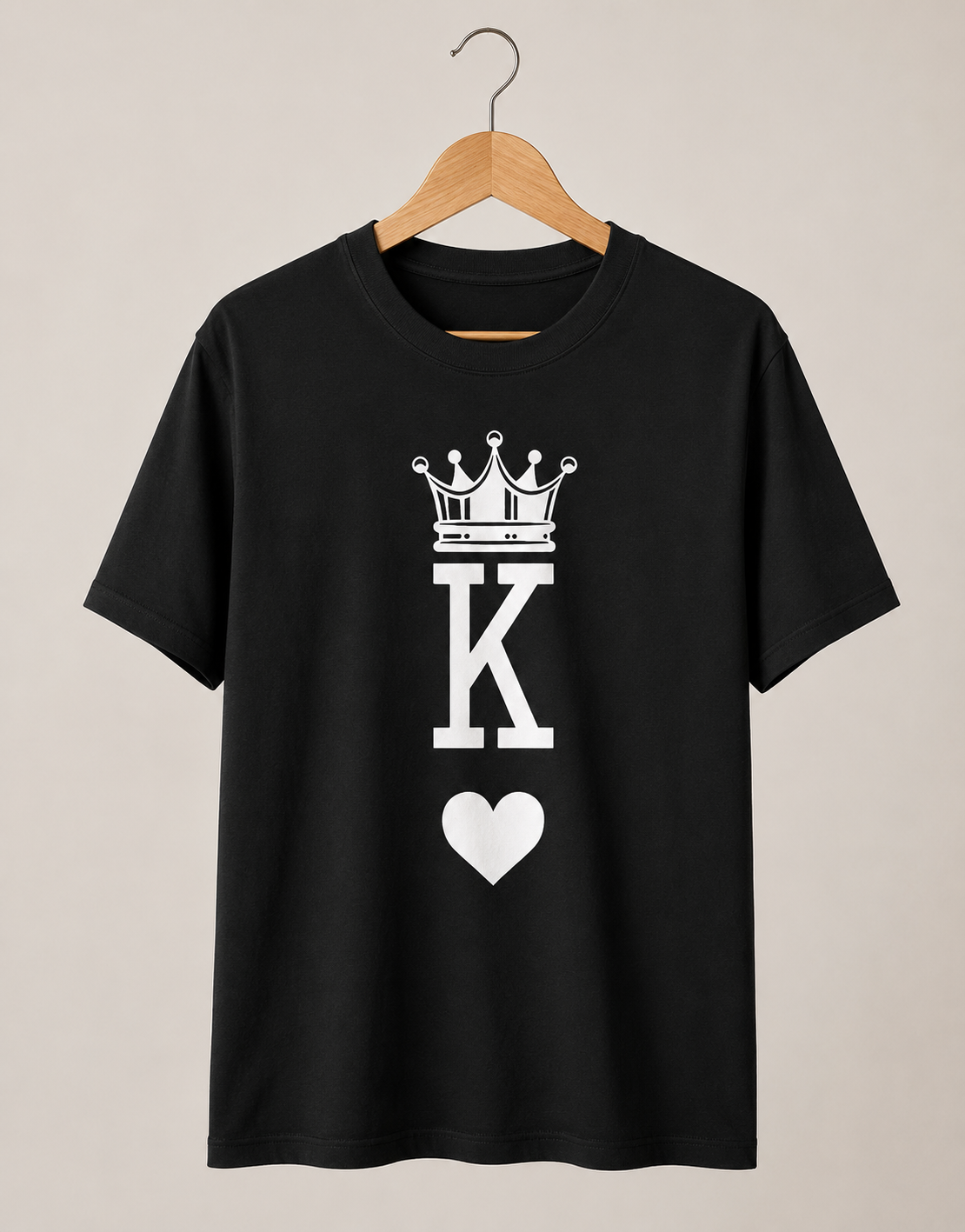 King | Couples T-shirt | Black