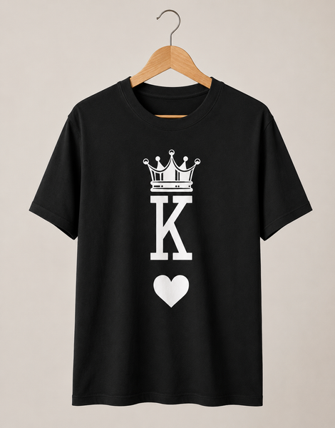 King | Couples T-shirt | Black
