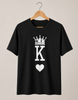 King | Couples T-shirt | Black