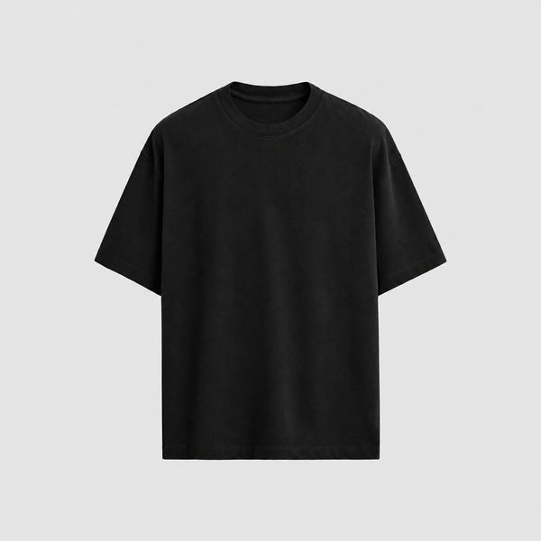 Plain T-shirt | Oversized T-shirt | Black