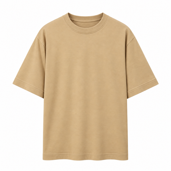 Plain T-shirt | Oversized T-shirt | Beige