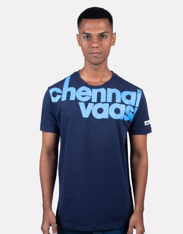 CHENNAI VAASI NAVY BLUE T-SHIRT