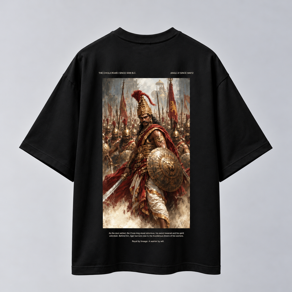 Chola Roar | Oversized T-shirt | DTF Print | Black
