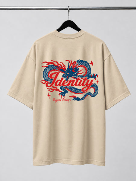 Dragon | Identity Is Everything | Oversized T-shirt | Beige
