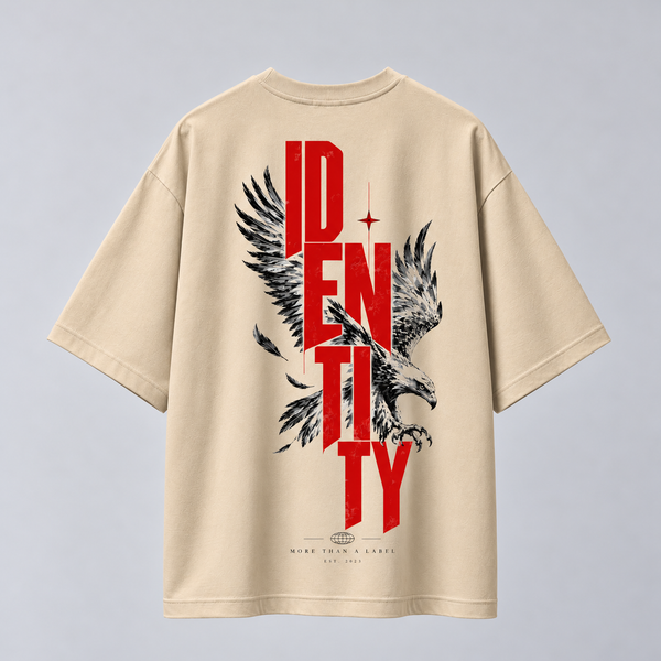Eagle | Identity Is Everything | Oversized T-shirt | Beige