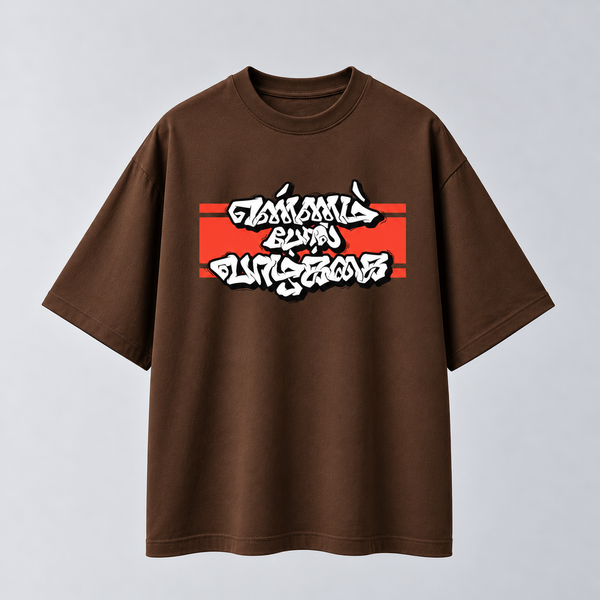 Ennam Pol Vazhkai | Oversized T-shirt | DTF Print | Brown