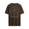 Brown t-shirt with a eternal darkness print 