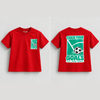 Football | Kids Oversized T-shirt | Red