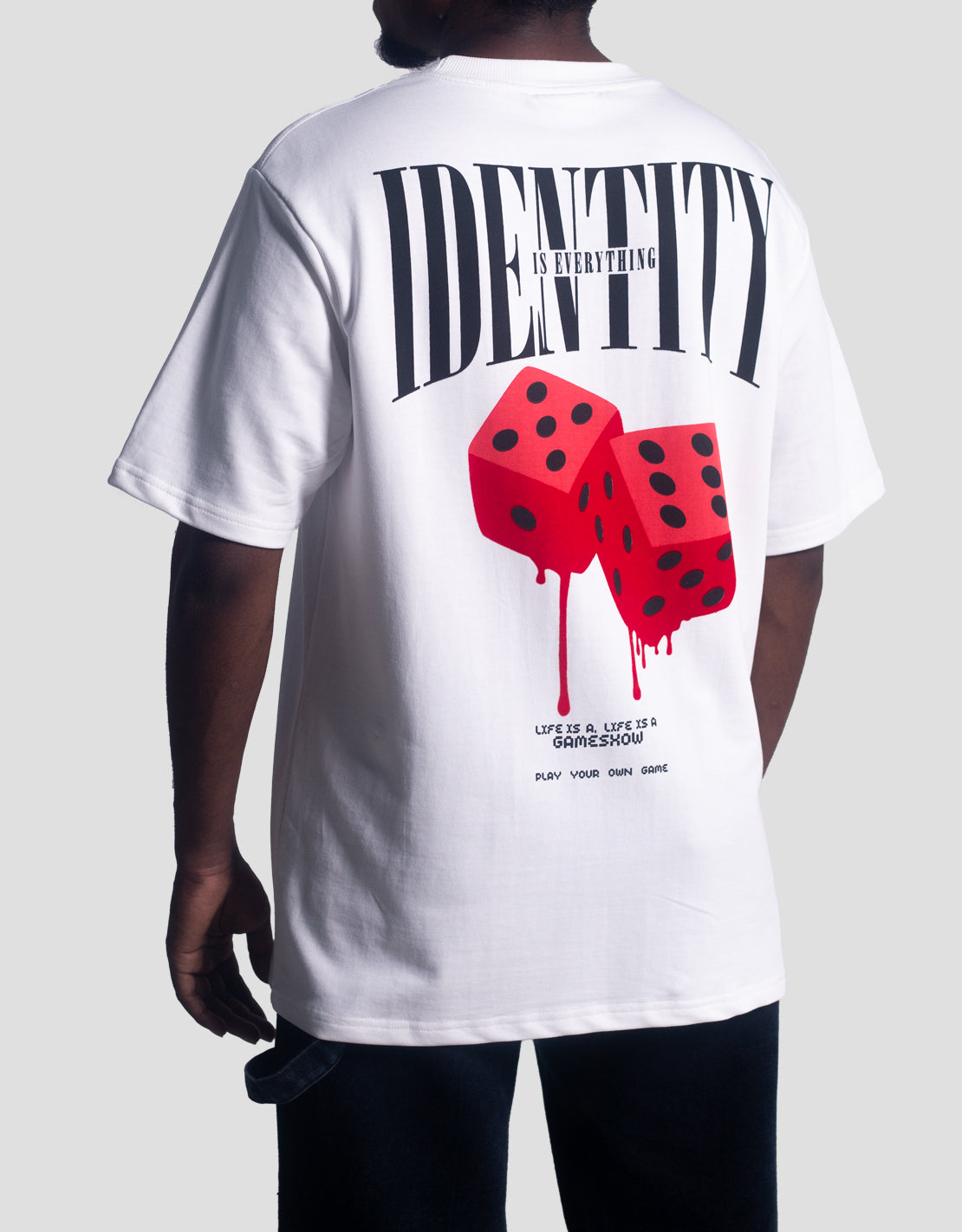 Dice | Identity is everything | Oversized | White