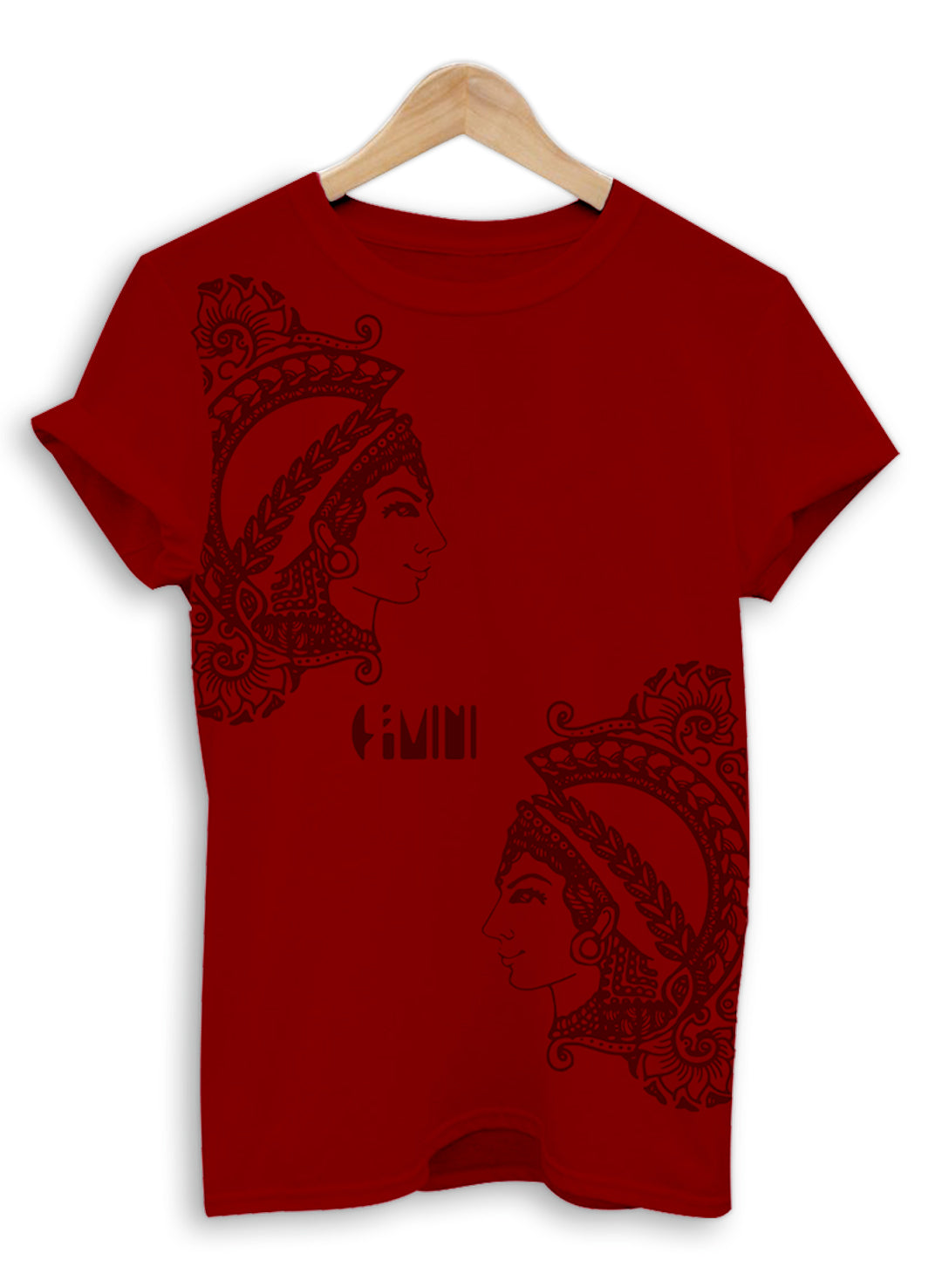 Gemini | Womens T-shirt | Regular Fit | Red
