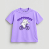 Happiness | Kids Oversized T-shirt | Lavender