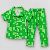 Pixel Green | Kids Pyjama Set | AOP Print
