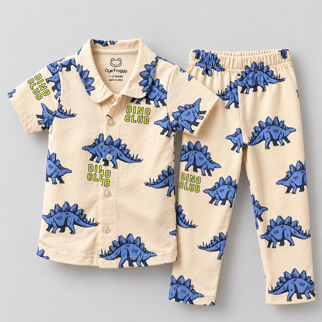 Dino Club | Kids Pyjama Set | AOP Print