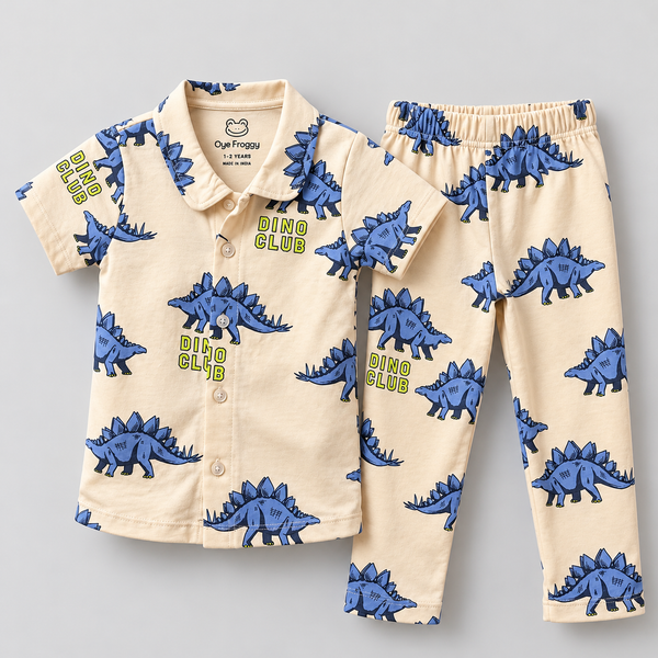 Dino Club | Kids Pyjama Set | AOP Print