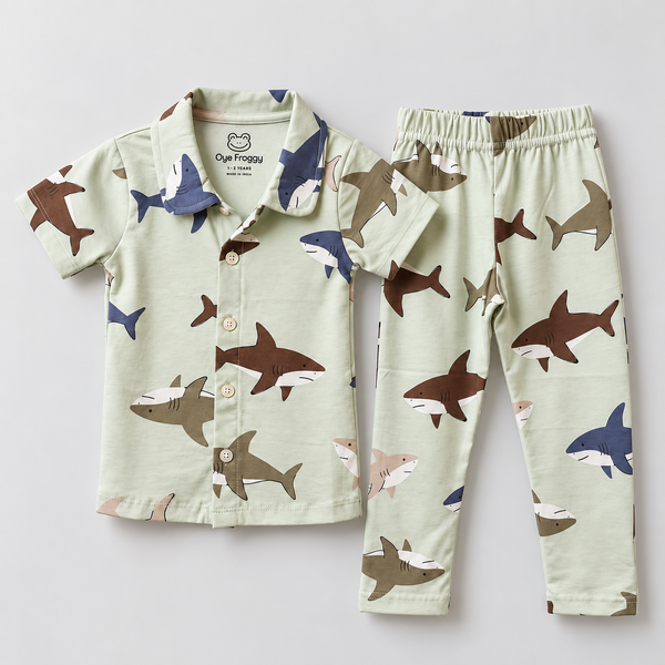 Shark | Kids Pyjama Set | AOP Print