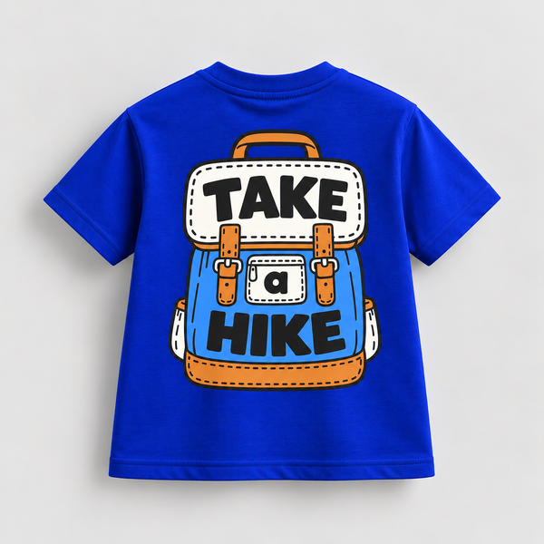 Take a Hike | Kids Oversized T-shirt | Blue