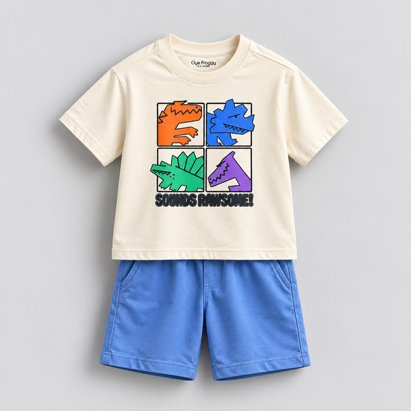 4 Dino | Kids Oversized T-shirt & Shorts