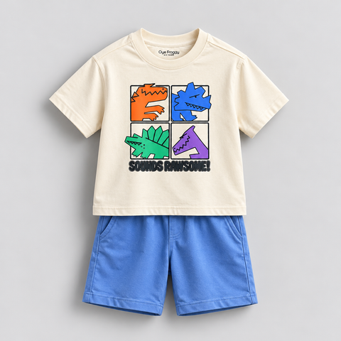 4 Dino | Kids Oversized T-shirt & Shorts