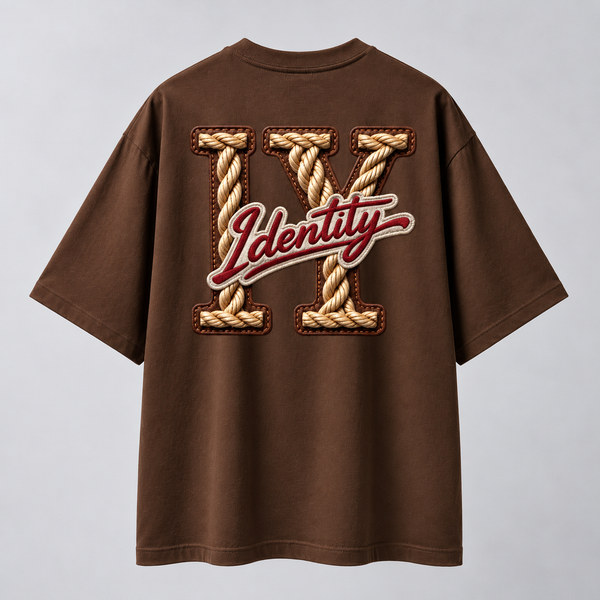 Identity Logo | Identity Is Everything | Oversized T-shirt | Brown