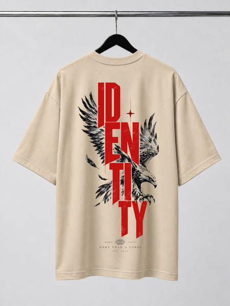 Eagle | Identity Is Everything | Oversized T-shirt | Beige