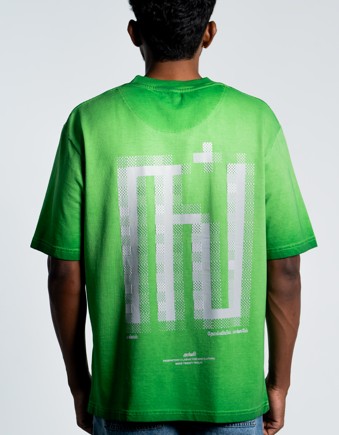 ING | OVERSIZED TAMIL T-SHIRT | LIGHT GREEN