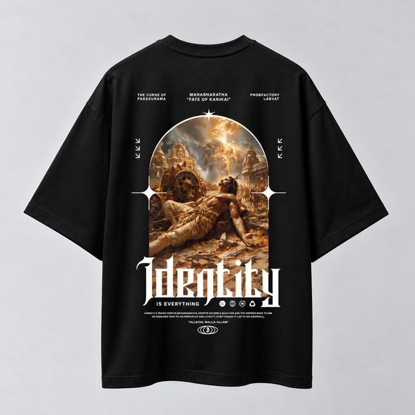 Karnan | Oversized T-shirt | DTF Print | Black