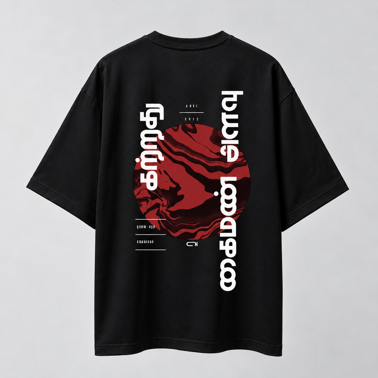 Katrathu Kaiman | Oversized Fit | Tamizh DTF Print | Black