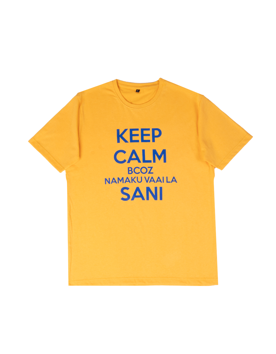 Keep Calm Sani | Regular Fit | Yellow
