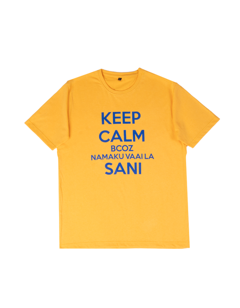 Keep Calm Sani | Regular Fit | Yellow