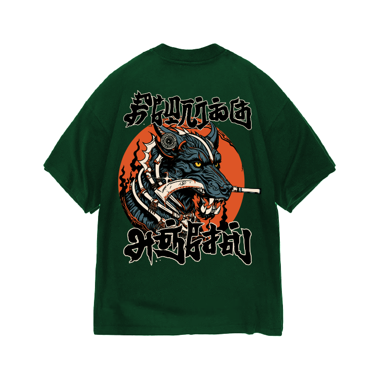Keezhorku Anjel | Oversized Tamil T-shirt | Green