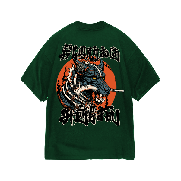 Keezhorku Anjel | Oversized Tamil T-shirt | Green
