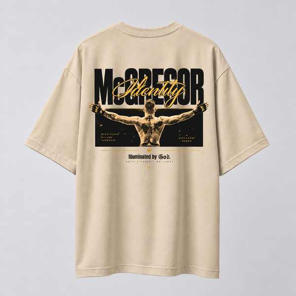 Mc Greg | Identity Is Everything | Oversized T-shirt | Beige