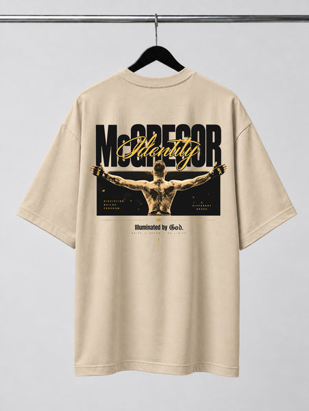 Mc Greg | Identity Is Everything | Oversized T-shirt | Beige