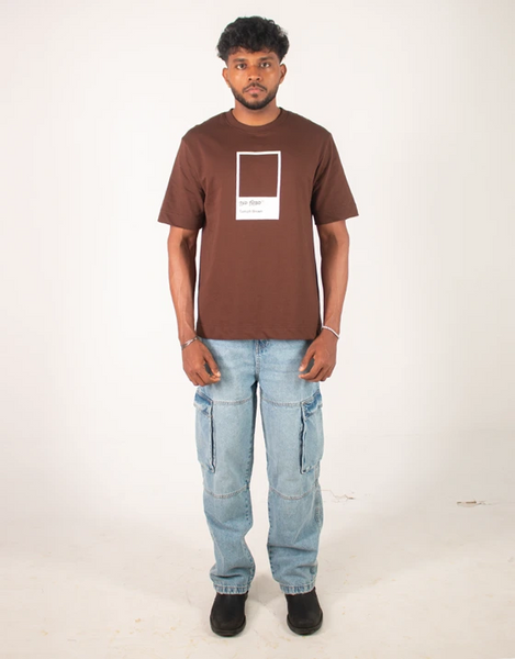 Nam Niram | Oversized Tamil T-shirt | Dark Brown