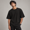 Black oversized plain t-shirt
