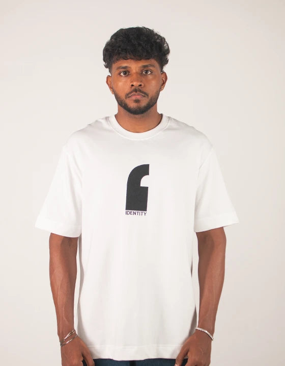 Comma | Identity Is Everything | Oversized T-shirt | White