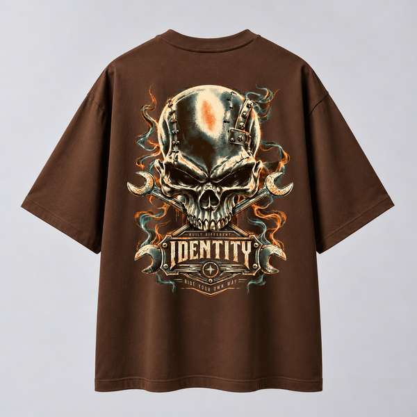 Skeleton | Identity Is Everything | Oversized T-shirt | Brown