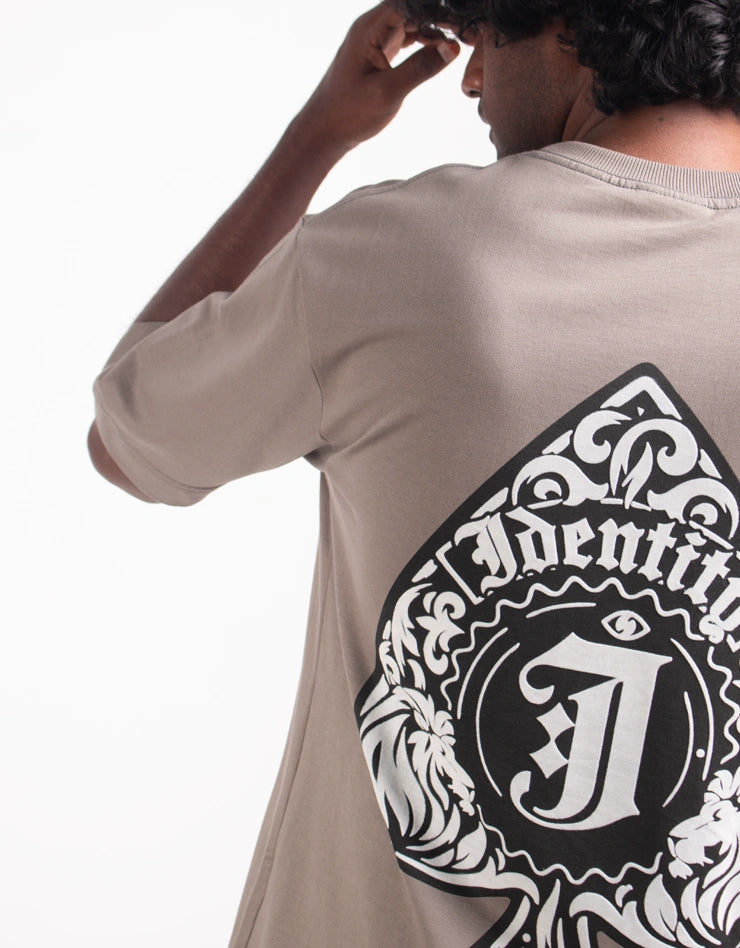 spade grey identity oversized tshirt by angi clothing