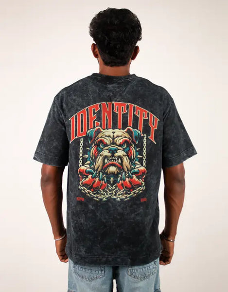 Bull Dog | Identity Is Everything | Oversized T-shirt | Black