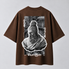 Valluvam Pixel | Oversized Fit | Tamizh DTF Print | Brown