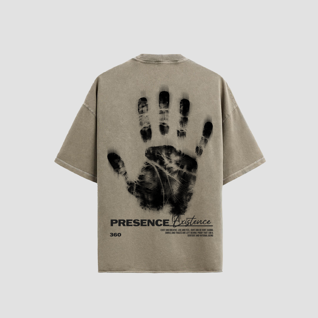 Presence | Identity Is Everything | Oversized T-shirt | Light Brown