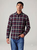 Checked Shirt | Identity | Navy Blue & Red