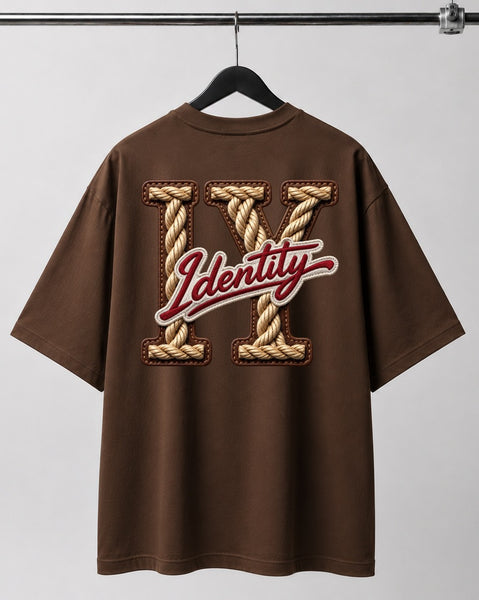 Identity Logo | Identity Is Everything | Oversized T-shirt | Brown